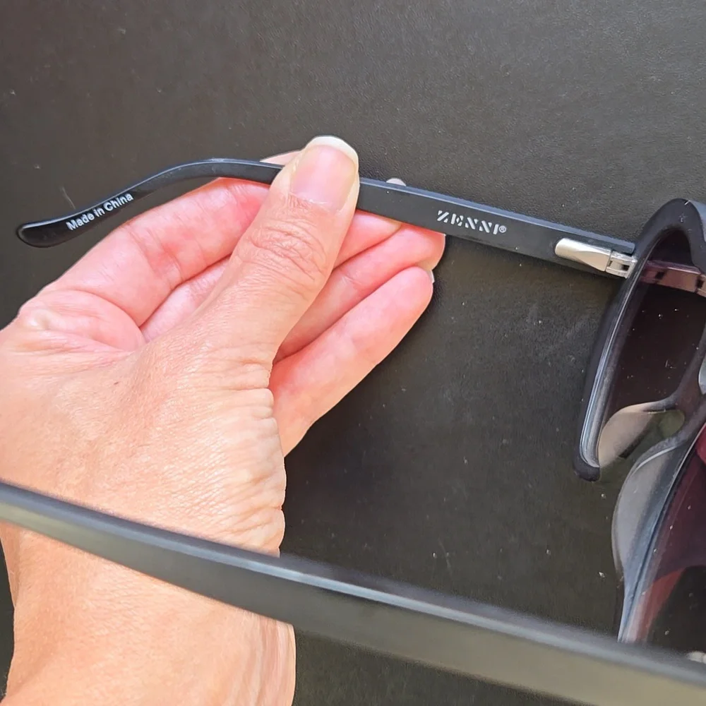 Heart-Shaped Black Perscription Sunglasses